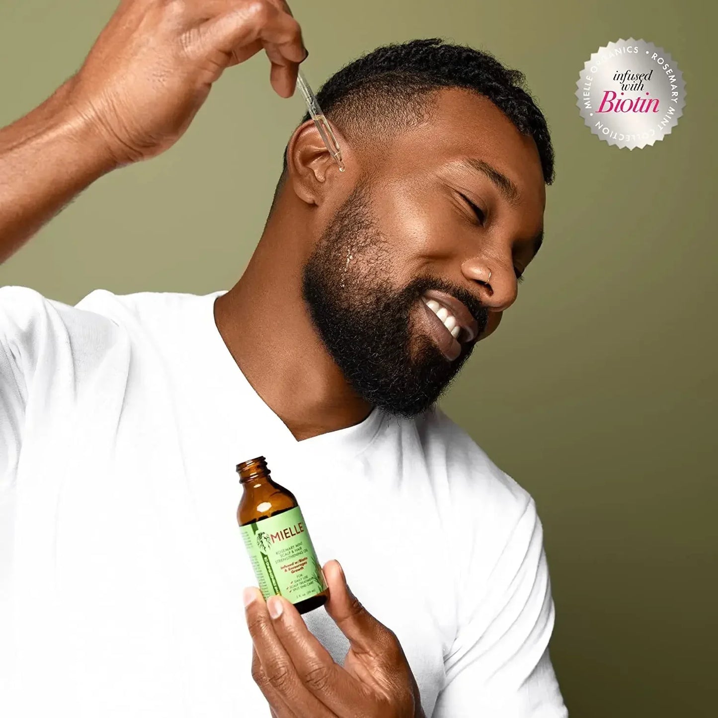 MIELLE Rosemary Mint Scalp & Hair Strengthening Oil for Hair Growth