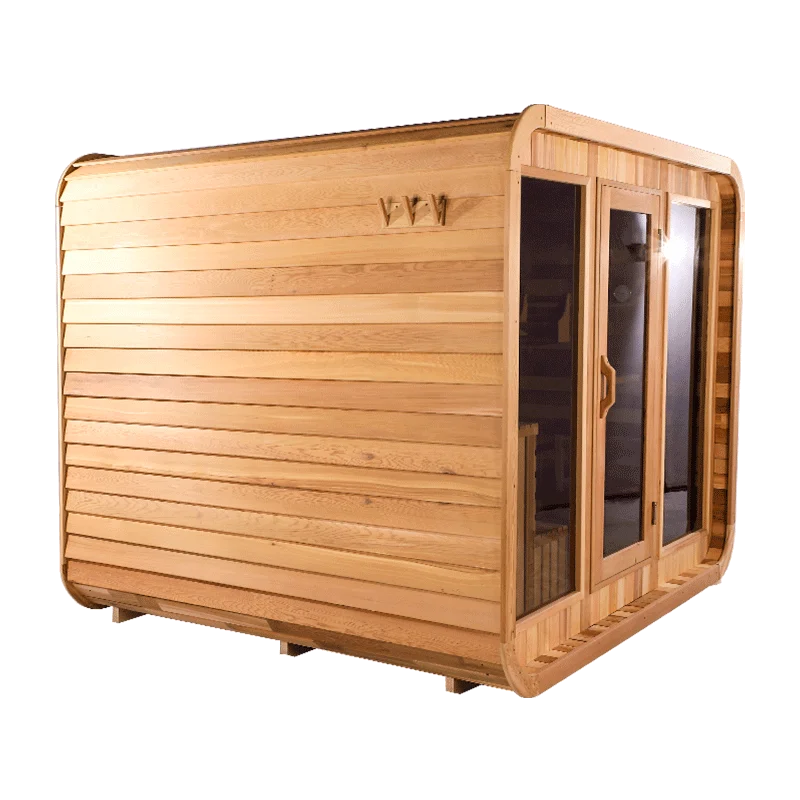 Wooden Courtyard Sauna Cube