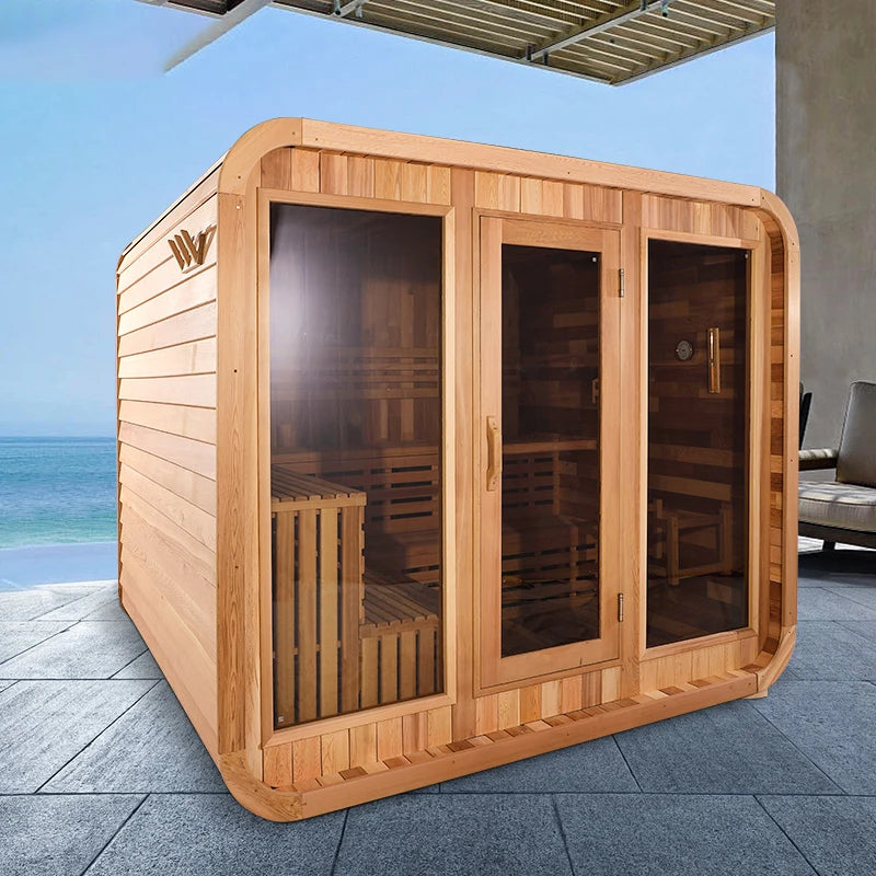 Wooden Courtyard Sauna Cube