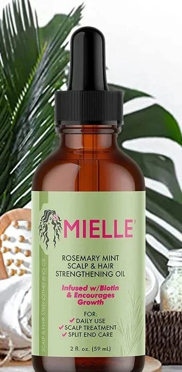 MIELLE Rosemary Mint Scalp & Hair Strengthening Oil for Hair Growth