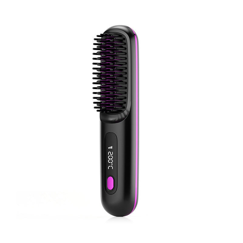Aliyah Beauty Wireless Ceramic Hair Straightener Brush - Aliyah Beauty