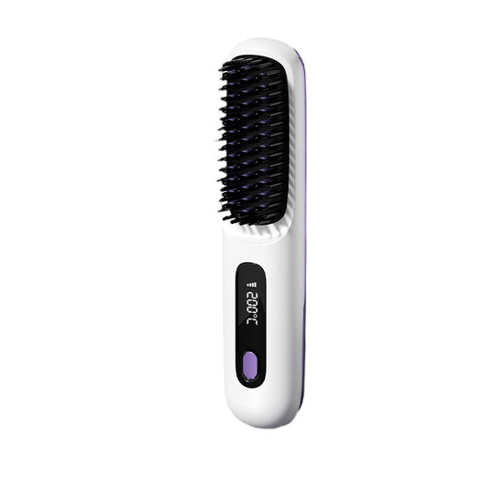 Aliyah Beauty Wireless Ceramic Hair Straightener Brush - Aliyah Beauty